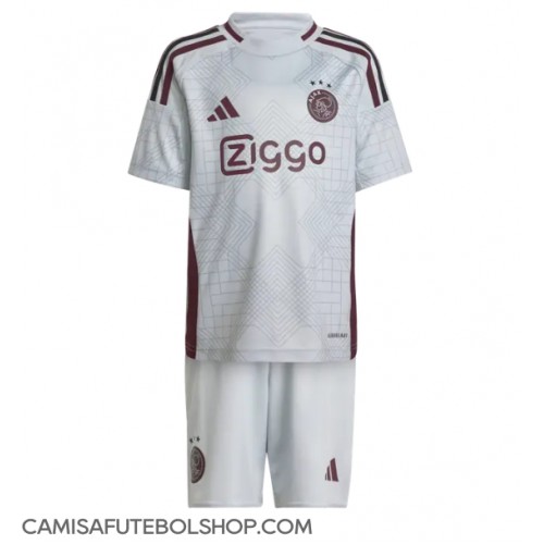 Camisa de time de futebol Ajax Replicas 3º Equipamento Infantil 2024-25 Manga Curta (+ Calças curtas)